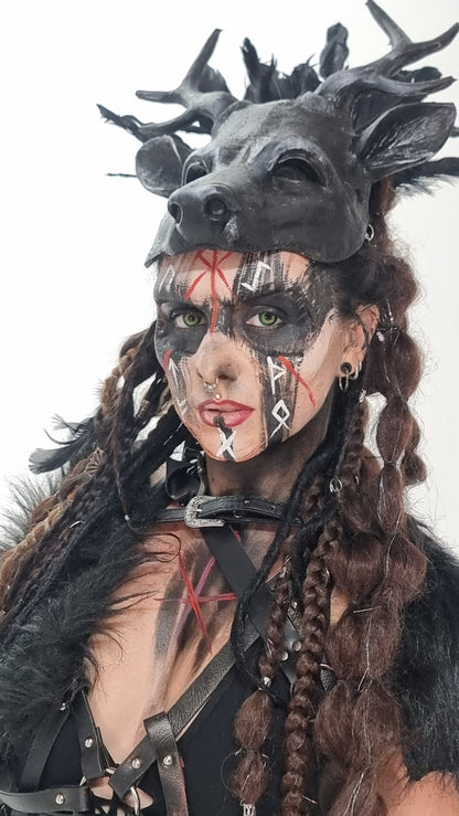 Skeleton bone brow prosthetic 
