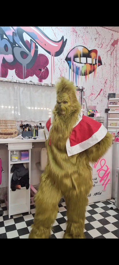 FULL GRINCH FUR COSTUME SET