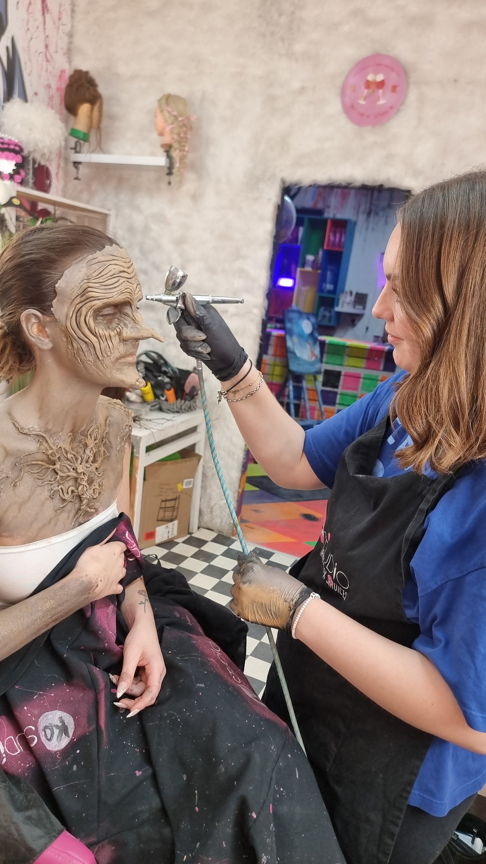sfx, prosthetic, application, workshop,ko studio, creating, creation,