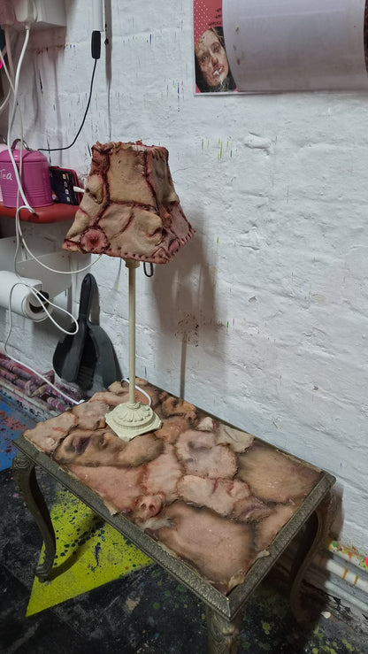 ED GEIN SKIN FLESH HORROR COLLECTABLE LAMP FURNITURE FOR SALE