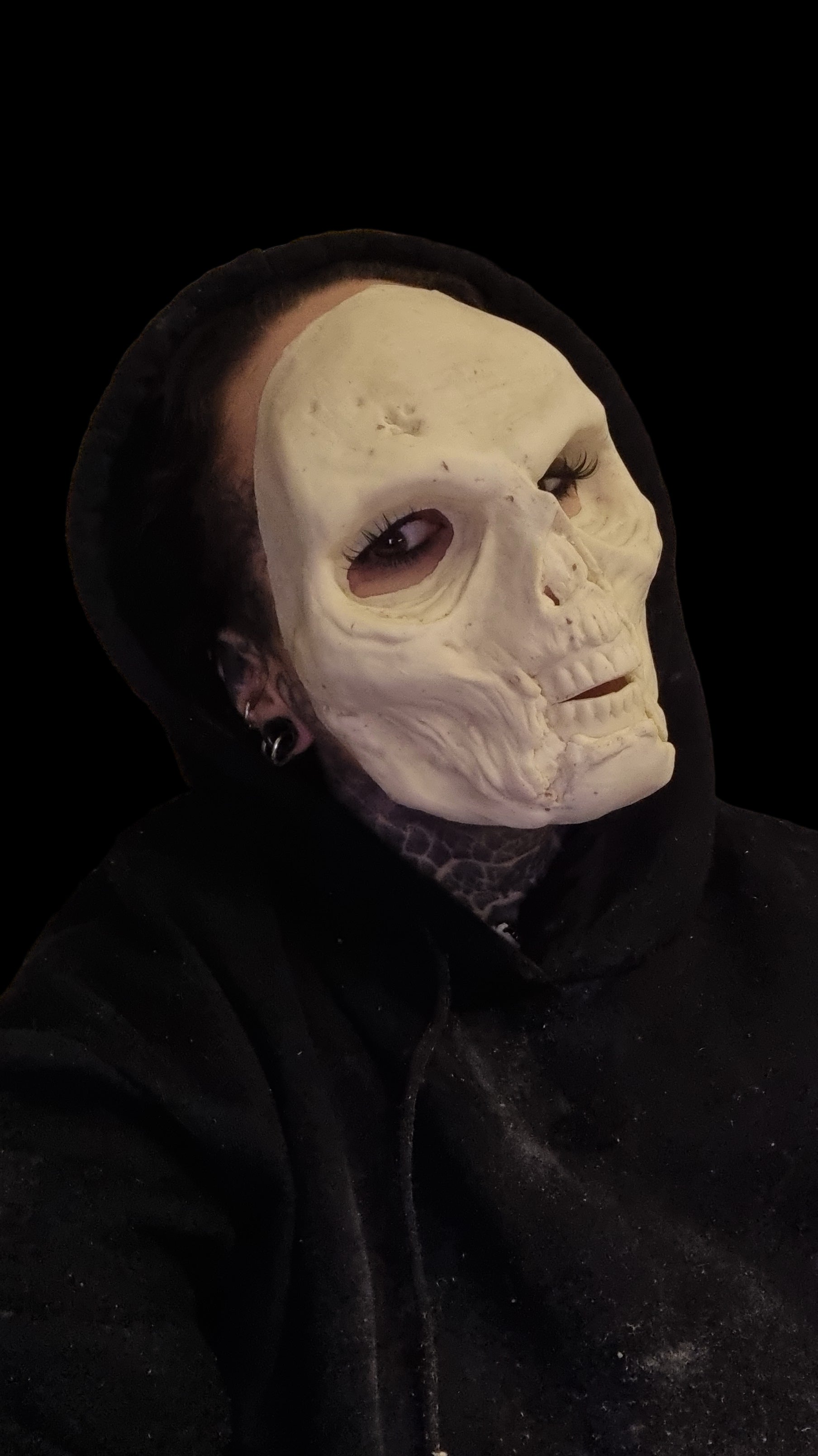 Zombie skull foam latex prosthetic mask for sale hand made to order 