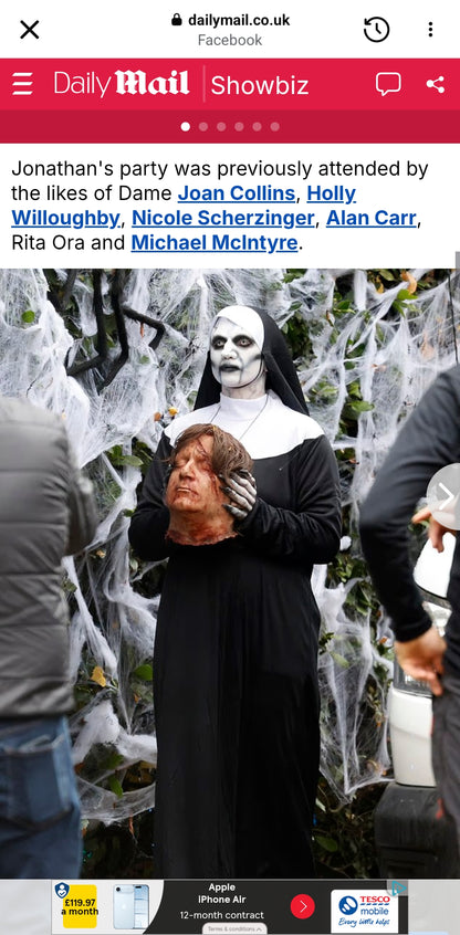 CROOKED NUN NOSE AND BROW