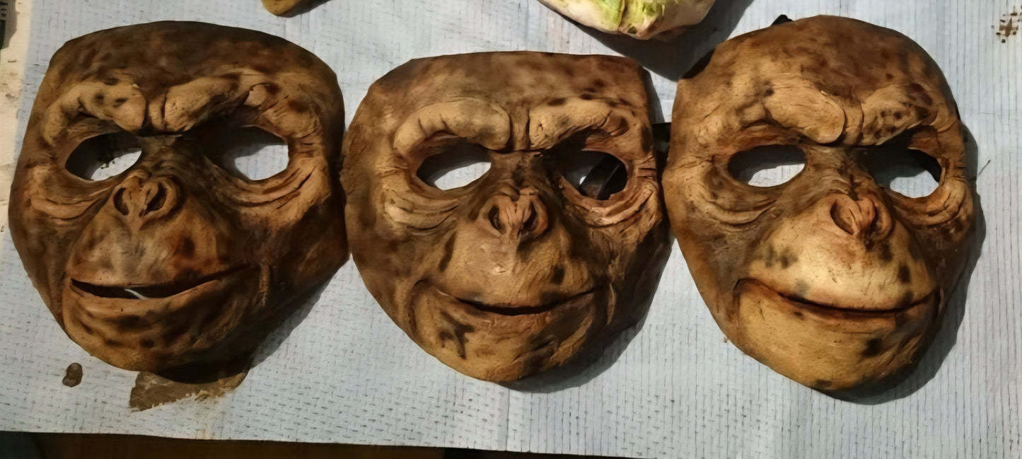 Monkey yeti ape latex mask 