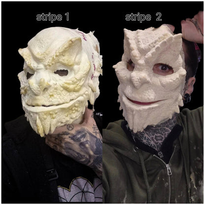 Stripe Gremlins Latex Prosthetic Mask | Handmade gremlins foam latex SFX Horror Creature Appliance | Halloween Cosplay Makeup FX