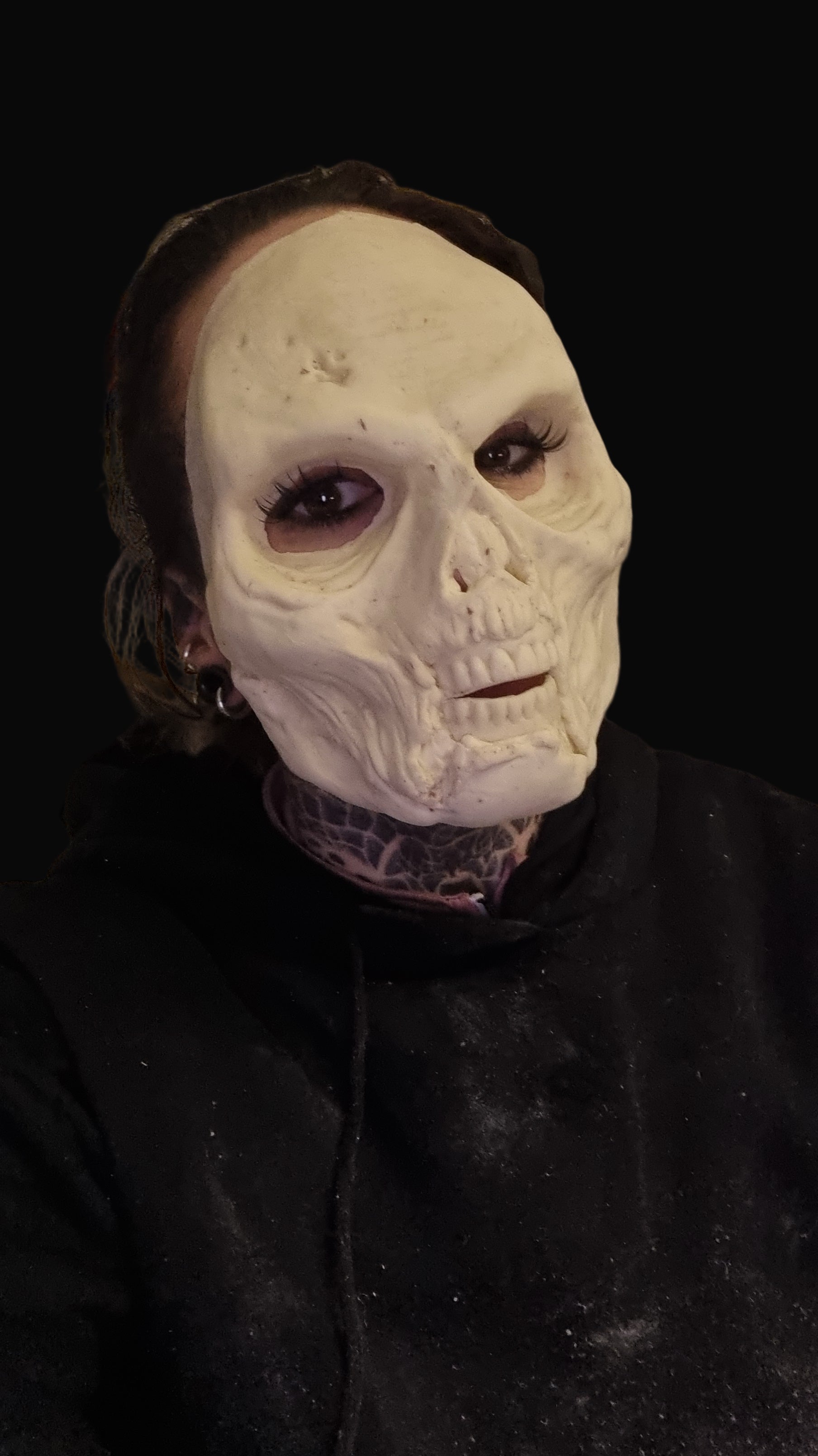 Zombie skull foam latex prosthetic mask for sale hand made to order 