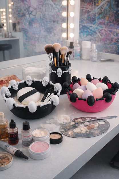 Gothic alternative accessory makeup bowl tool teen alt girl gift 