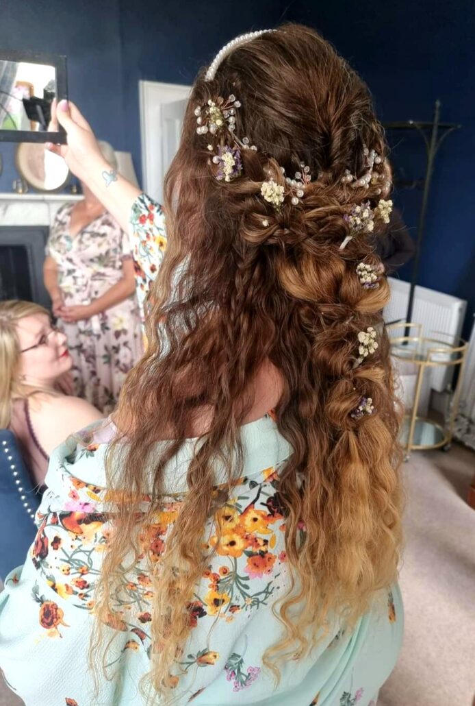 shieldmaiden fairy bridal hair stylist leicester 