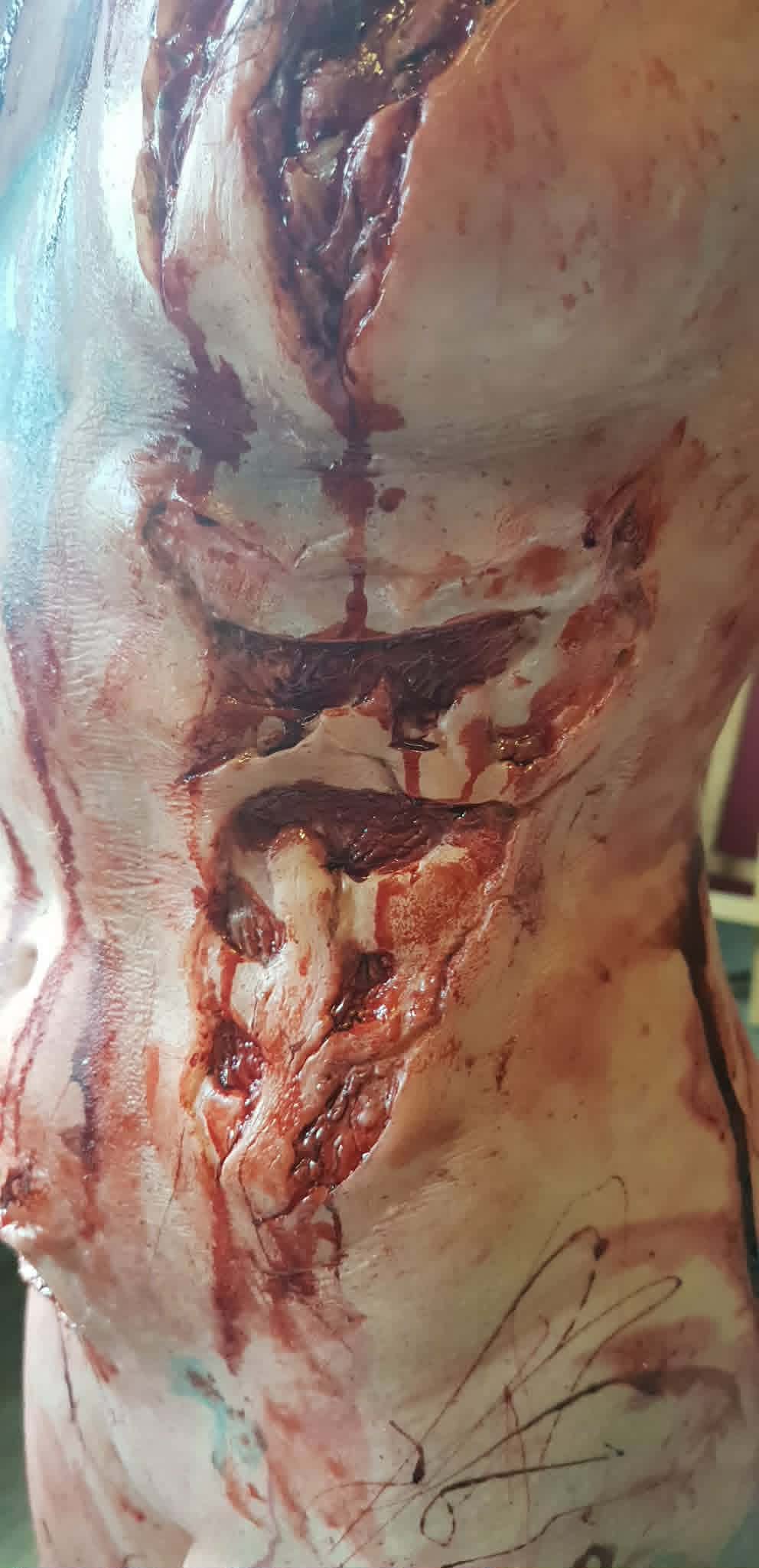 zombie, silicone, prosthetic, injury, wound, shop
