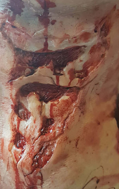 zombie, silicone, prosthetic, injury, wound, shop