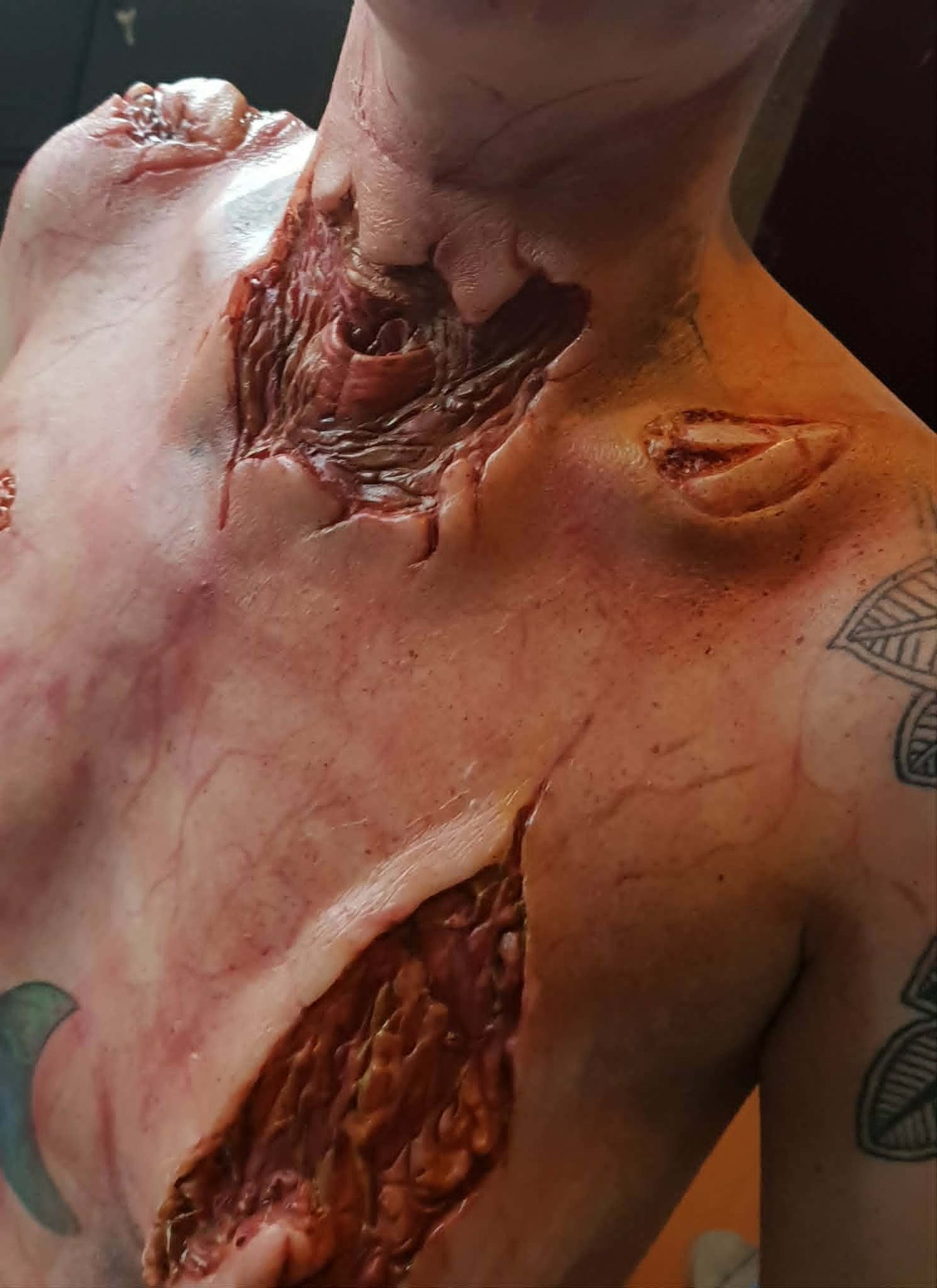 zombie, silicone, prosthetic, injury, wound, shop