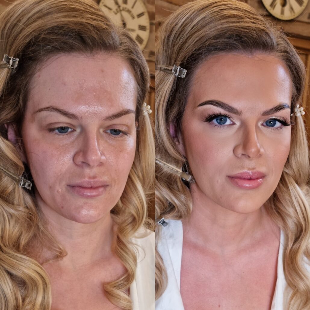 soft glam luxury bridal makeup artist leicestershire