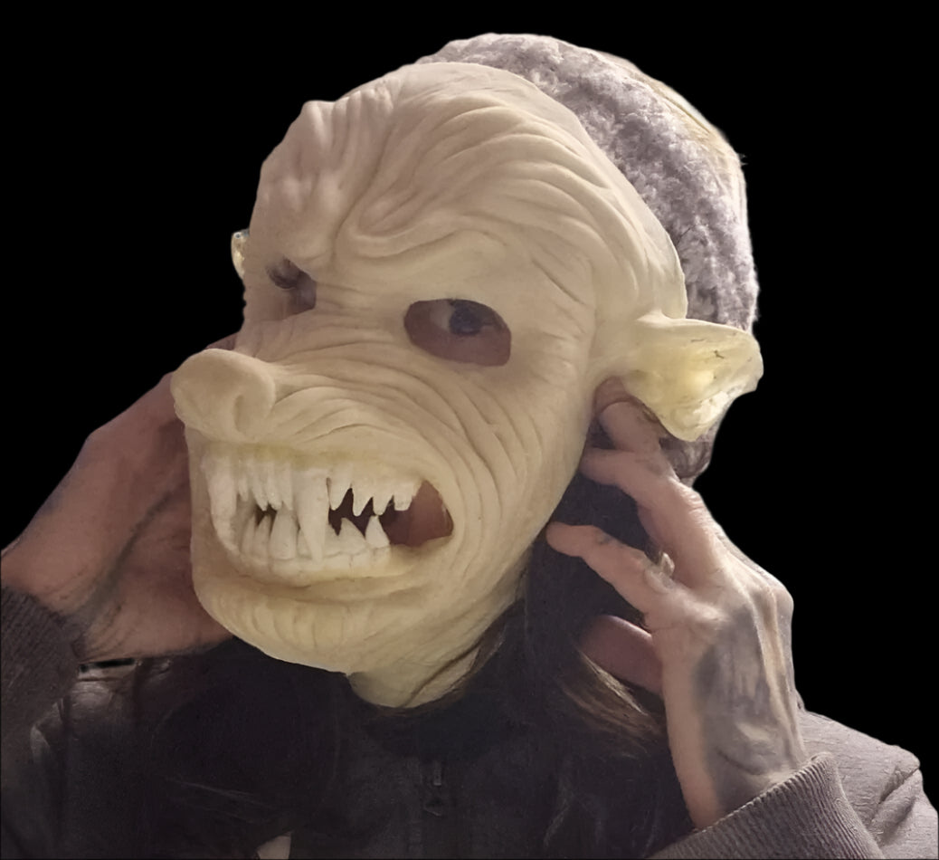 werewolf latex mask unpainted
