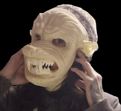 werewolf latex mask unpainted