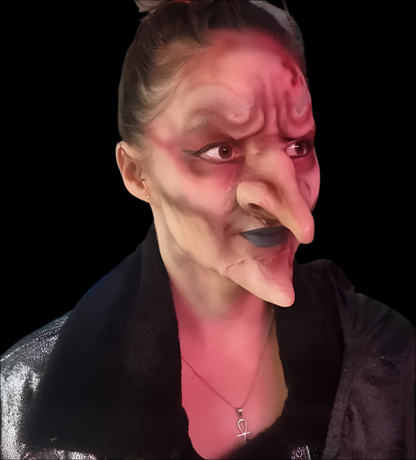 witch nose and chin  latex