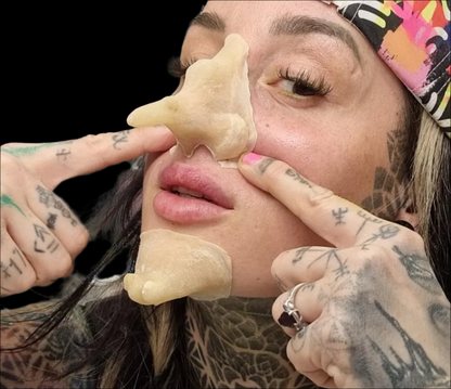 witch nose and chin latex with warts