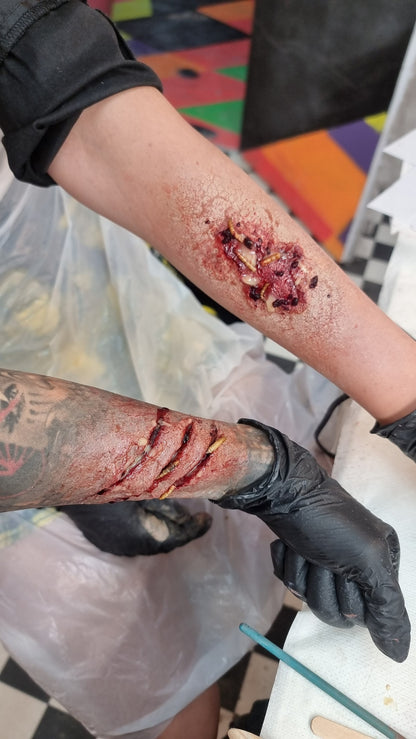 sfx, prosthetic, application, workshop,ko studio, creating, creation,